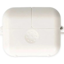 Bilfold Apple Airpods 3 (3.nesil) Basmalı Kılıf - Beyaz