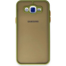 Bilfold Samsung Galaxy J7 Kılıf Montreal Silikon Kapak - Açık Yeşil