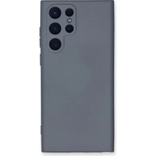 Bilfold Samsung Galaxy S24 Ultra Kılıf Nano Içi Kadife Silikon - Gri