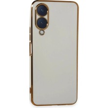 Bilfold Vivo Y17S Kılıf Volet Silikon - Beyaz