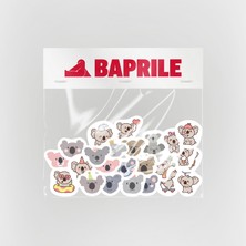 Baprile Sevimli Koalalar 80 Parça Sticker Paketi Suya Dayanıklı Laptop Termos Telefon Etiket Seti