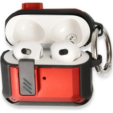 Bilfold Apple Airpods 3 (3.nesil) Truva Kılıf - Kırmızı