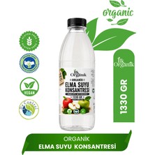 İlk Organik Organik Elma Suyu  Konsantresi 1330 gr (Analizli)