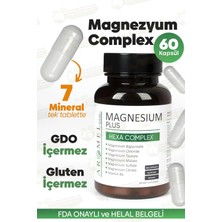 Doğal Şifa Market Magnezyum Plus Bitkisel 60 Kapsül – Helal Belgeli, Gdo ve Kimyasal Içermez