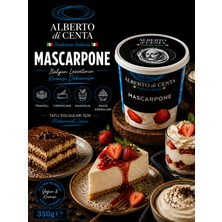 Alberto Di Centa Trakya Çiftliği Mascarpone Peynir 350 gr Taze ve Doğal İtalyan Tarzı Tatlı ve Tiramisu İçin Krem Peynir