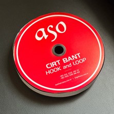 Aso 10 cm Genişlik Cırt Cırt Bant Şerit Arkası Yapışkanlı 25M Takım - Beyaz