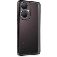Bilfold Vivo Y27 Kılıf Razer Lensli Silikon - Siyah