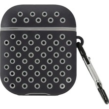 Bilfold Apple Airpods 2 (2.nesil) Spor Delikli Kılıf - Siyah-Gri