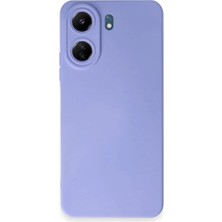 Bilfold Xiaomi Redmi 13C Kılıf Nano Içi Kadife Silikon - Lila