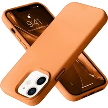 Bilfold Apple Iphone 12 Kılıf Nano Içi Kadife Silikon - Turuncu