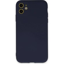 Bilfold Apple Iphone 11 Kılıf Nano Içi Kadife Silikon - Lacivert