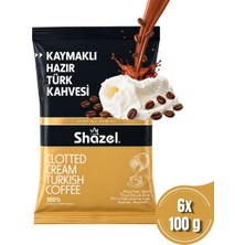Shazel Kaymaklı Hazır Türk Kahvesi 100 Gr. (100 gr x 6 Adet)