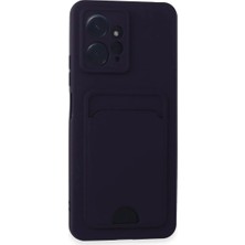 Bilfold Xiaomi Redmi Note 12 4g Kılıf Kelvin Kartvizitli Silikon - Derin Mor