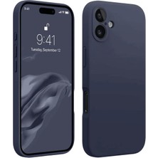 Renas Store Iphone 16 Kılıf First Silikon - Lacivert