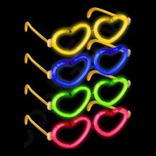 Uravas Store Mey Ithalat® Glow Kalpli Fosforlu Gözlük 6’lı Renkli Set – Neon Parti