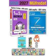 Tonguç Akademi 1'den 2'ye Hazırlık Seti 2026 Yaz Tatili 2. Sınıf Zoru Bankası Tüm Dersler 2027 Ingilizce Kelime Set