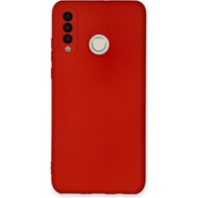 Renas Store P30 Lite Kılıf Nano Içi Kadife Silikon - Kırmızı