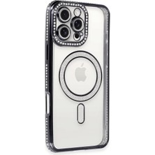 Renas Store Iphone 16 Kılıf Joke Simli Magneticsafe Kılıf - Gri