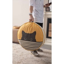 Empressco Bugi Home Collection Dekoratif Yuvarlak Çok Amaçlı Balkon Bahçe Kamp Piknik Bohem Yer Minderi Kedi Yatağı 60X60CM - Fiyatı, Yorumları