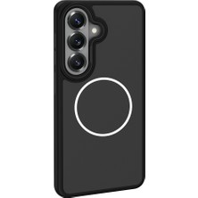 Cepustik Telefon Aksesuarları Galaxy S26 Kılıf M-Safe Şarj Özellikli Metal Kamera Çerçeveli Sanremo Silikon Kılıf