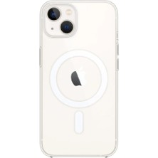 Heartz Apple 13-14 Uyumlu Sert Şeffaf Magsafe Özellikli Kılıf