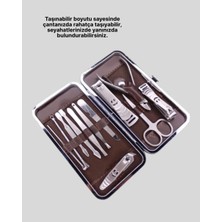 Uravas Store Mey Ithalat® Seyahat Için Taşınabilir Deri Çantalı Bakım Seti