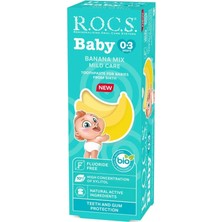 Uravas Store Mey Ithalat® Bebek Diş Macunu Muz Püresi Tadında 0-3 Yaş 45 gr