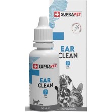 Supravet Ear Clean Kedi Köpek Kulak Temizleme Solüsyonu 50 ml