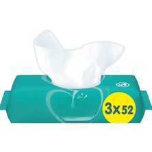 Uravas Store Mey Ithalat® Islak Havlu ve Mendil Temiz ve Ferah 3'lü 156 Yaprak