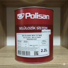 Polisan Selülozik Boya Bayrak Kırmızı 2.2l KOD:3001