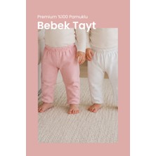 Premium %100 Pamuklu Bebek 2li Tayt Bebek Pantolon