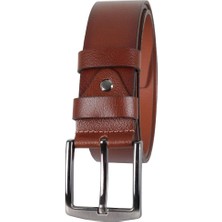 Modarar Erkek Hakiki Deri Kemer 4 cm Taba Renk RAR01450