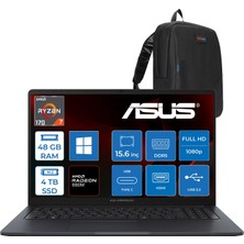 Asus Expertbook BM1503CDA Amd Ryzen 7 170 48GB Ddr5 4tb SSD Windows 11 Pro 15,6 Inç Fullhd Laptop S72178P24 + Zetta Çanta