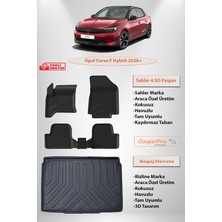 Sahler Opel Corsa Hybrit 2026 ve Sonrası 4.5d Paspas ve 3D Rizline Bagaj Havuzu Set
