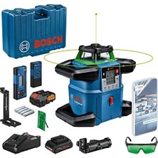 MWX Teknoloji Professional Grl 650 Chvg Rotasyon Lazeri Set (Yeşil Lazer, Dış Mekan Tesviye, 1X18V 4,0 Ah Akü + Şarj Cihazı, Mobil Uygulama Destekli, Maksimum Çalışma Alanı: 650 M, Taşıma Çantası)