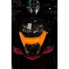 Banxtre Cf Moto NK250 Gündüz Ledi Için Turuncu Far Filmi Sticker (1 Adet)