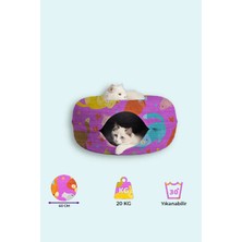 Empressco Leventextile Desenli Donut Kedi Tüneli / Desenli Donut Kedi Yatağı / Donat Kedi Oyuncağı - Fiyatı, Yorumları