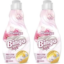 MWX Teknoloji Bingo Soft Manolya Konsantre Çamaşır Yumuşatıcısı, 1440 Ml, 2'li Paket, 60 Yıkama