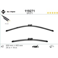 MWX Teknoloji Valeo Swf Das Original Set Silecek Seti Bmw X1 F48 (2014-2022), C3 Aircross (2017 ve Sonrası), Crossland (2017 ve Sonrası), Arona (2017 ve Sonrası) (650+400 Mm) 119271