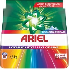 MWX Teknoloji Ariel Dağ Esintisi Renklilere Özel 1,5 kg Hızlı Çözünme Toz Çamaşır Deterjanı