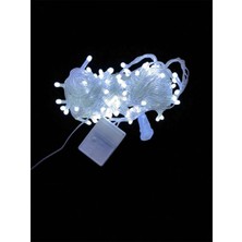 Mudanis 10M 100 LED Damla Uçlu Beyaz Işık Şeffaf Kablo Mz-17-1