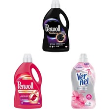 MWX Teknoloji Yenileme Siyah 3l &  Yenileme Renkli 3l & Vernel Max Fresh Control Çiçek Ferahligi 1370 ml