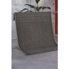 Akbel Halı Vicenza 2825 Kahve Kaymaz Tabanlı Yıkanabilir Dekoratif Şık Sisal Halı