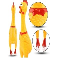MWX Teknoloji Öten Çığlık Atan Horoz Tavuk Civciv Köpek Kedi Için Bağıran Sesli Oyuncak (30 cm (Medium))