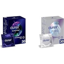 MWX Teknoloji Maraton Geciktiricili 30'lu Prezervatif ve Durex Yok Ötesi Ultra Kaygan Ince Prezervatif 30'lu