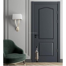 MWX Teknoloji Basmalı Kapı Stoperi, 4 Vida Dahil, Dayanıklı Metal, Kolay Montajlı, Modern Tasarımlı Kapı Tutucu, Estetik ve Ergonomik Iç Mekan Aksesuarı (Gri)
