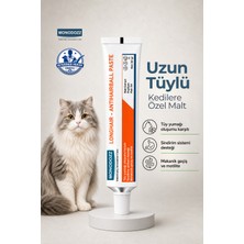 Monodozz Longhaır - Antıhaırball Paste - Uzun Tüylü Kediler Için Tüy Yumağı Önleyici Malt Pasta