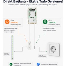 Melko Ayna Arkası 220V El Kaydırma Işık Anahtarı