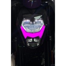 Banxtre Cfmoto NK250 Mor Renk Tüm Yıllar Için Uyumlu Far Filmi Sticker Etiket