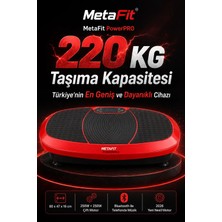 Metafit PowerPro Titreşimli Egzersiz Spor Masaj Sıkılaşma Zayıflama Selülit Osilasyon Vibration Plate